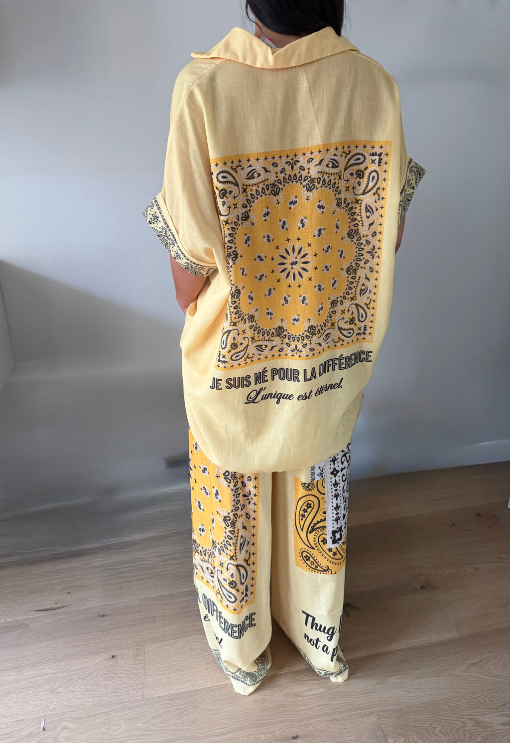 Ensemble Santorini – Jaune Pastel Plusieurs coloris 🎨