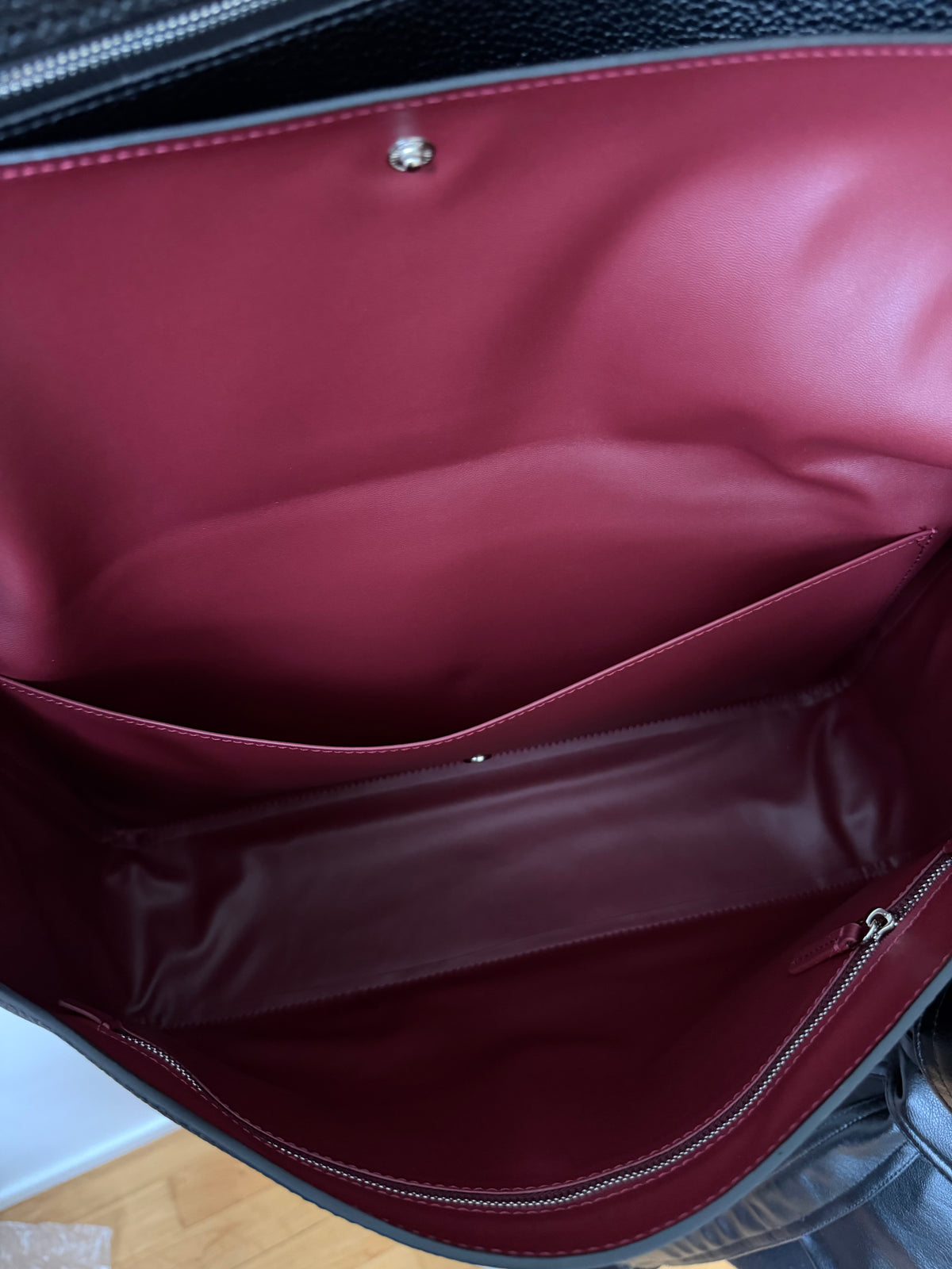 LE VENDÔME – Sac en cuir grainé noir