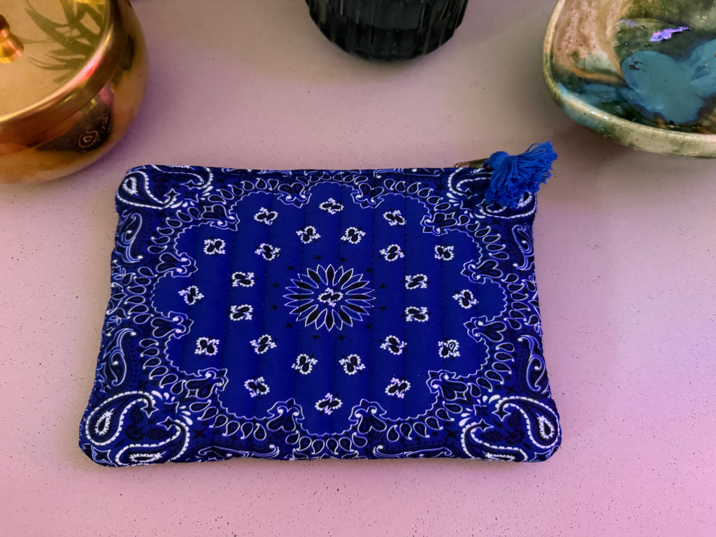 Pochette Amour Bandana – 100 % Coton Matelassée