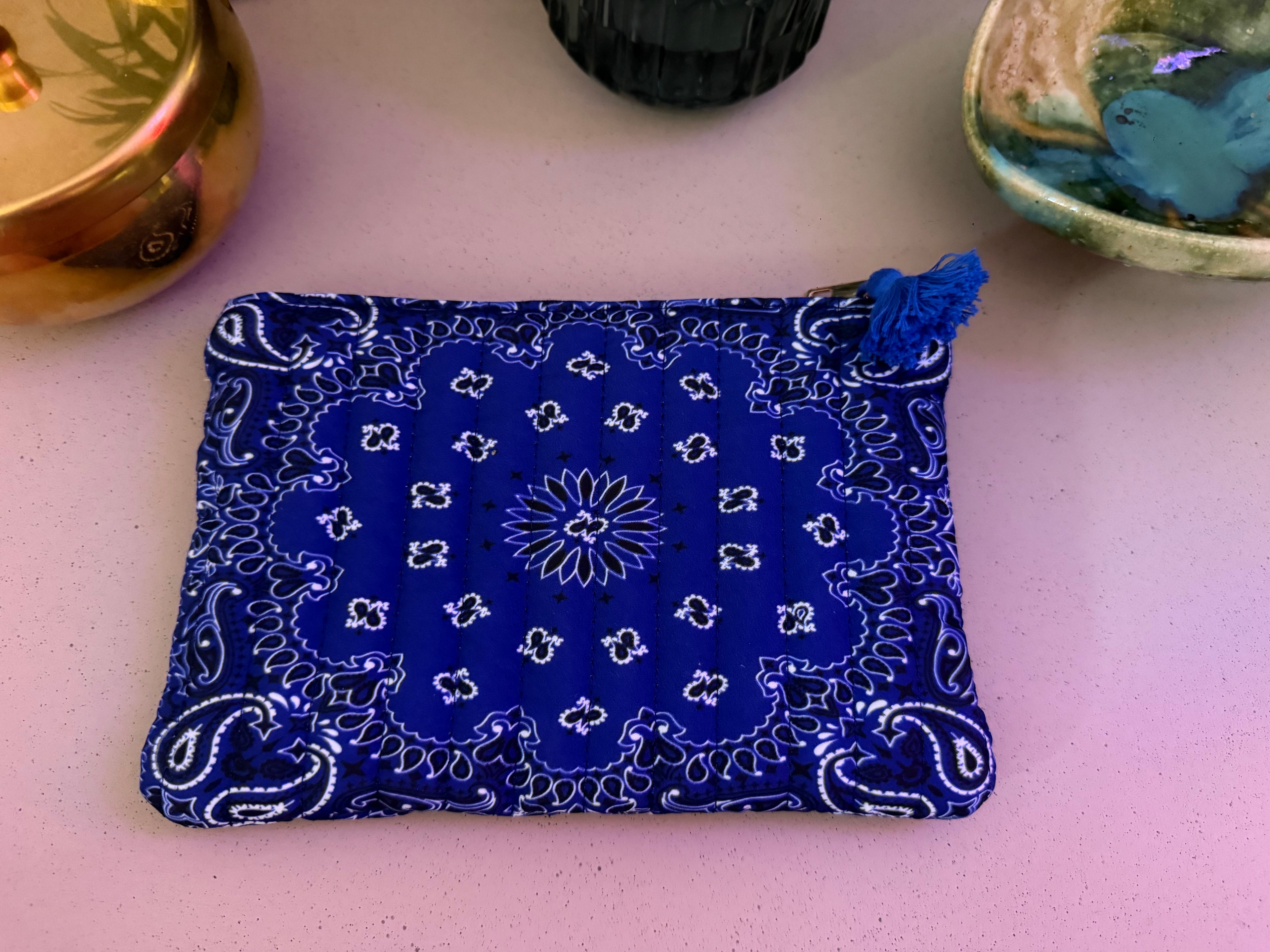 Pochette Amour Bandana – 100 % Coton Matelassée