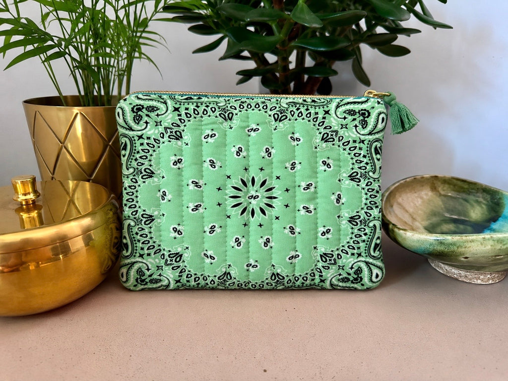 Pochette Amour Bandana – 100 % Coton Matelassée