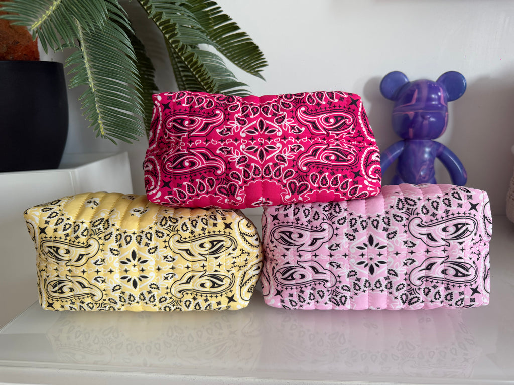 Pochette / Trousse Bandana Lola – Matelassée + de coloris 🎨