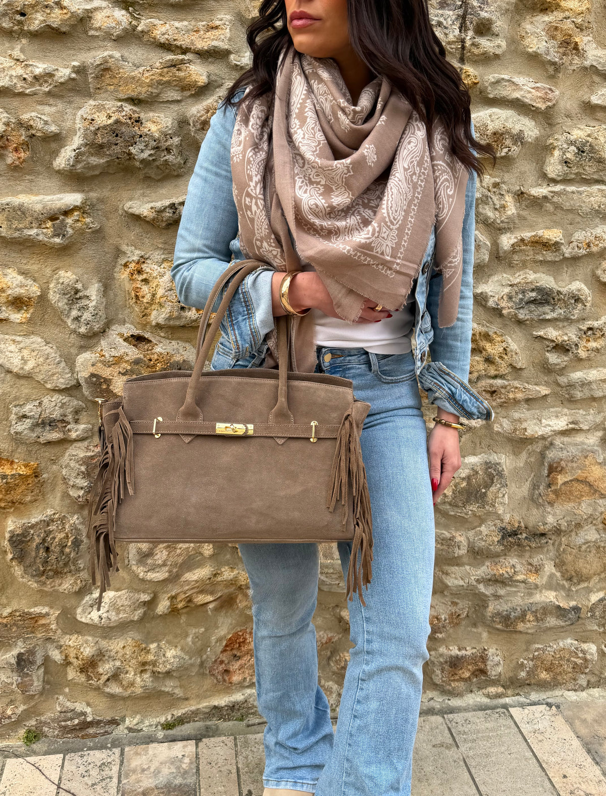 Foulard Brooke | Bandana oversize 140 × 140 cm – Plusieurs coloris