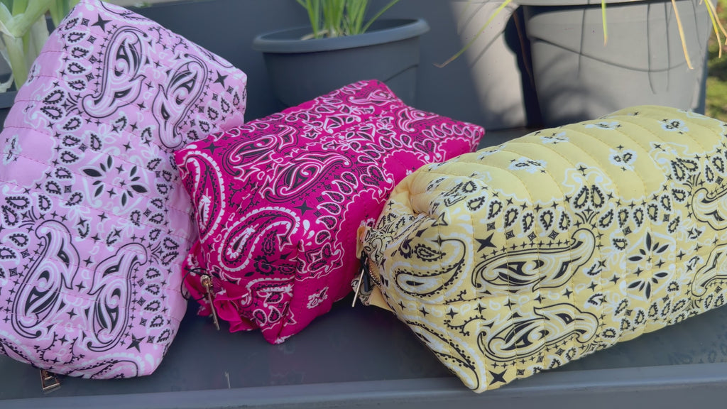 Pochette / Trousse Bandana Lola – Matelassée + de coloris 🎨