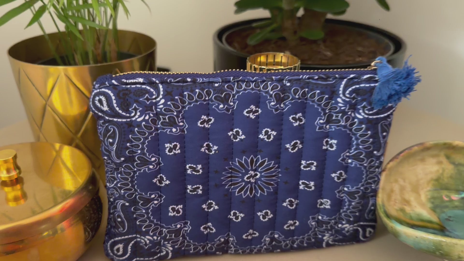Pochette Amour Bandana – 100 % Coton Matelassée